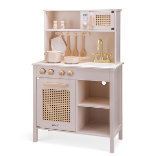 Kitchenette rattan pink
